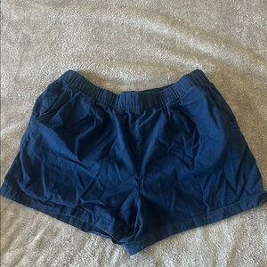 Uniqlo Blue Athletic Shorts Lightweight Elastic Waist